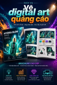 Vẽ digital art quang cao