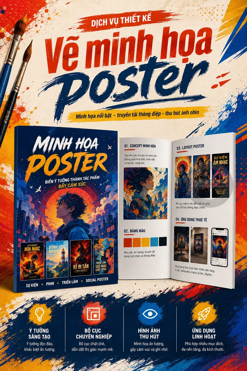 Vẽ minh hoa poster