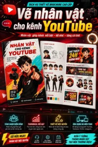 Vẽ nhãn vật cho kênh YouTube