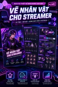 Vẽ nhãn vật cho streamer