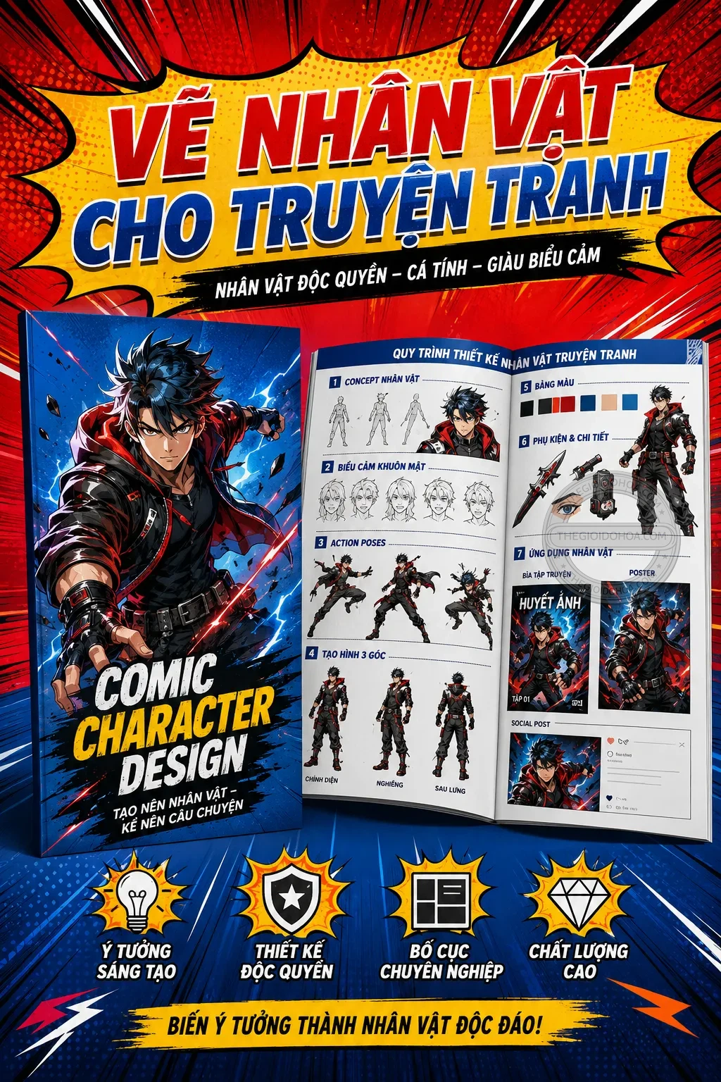 Vẽ nhãn vật cho truyện tranh