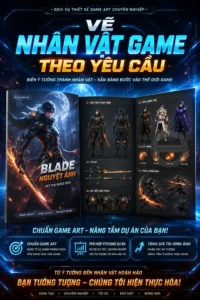 Vẽ nhãn vật game theo yêu cầu