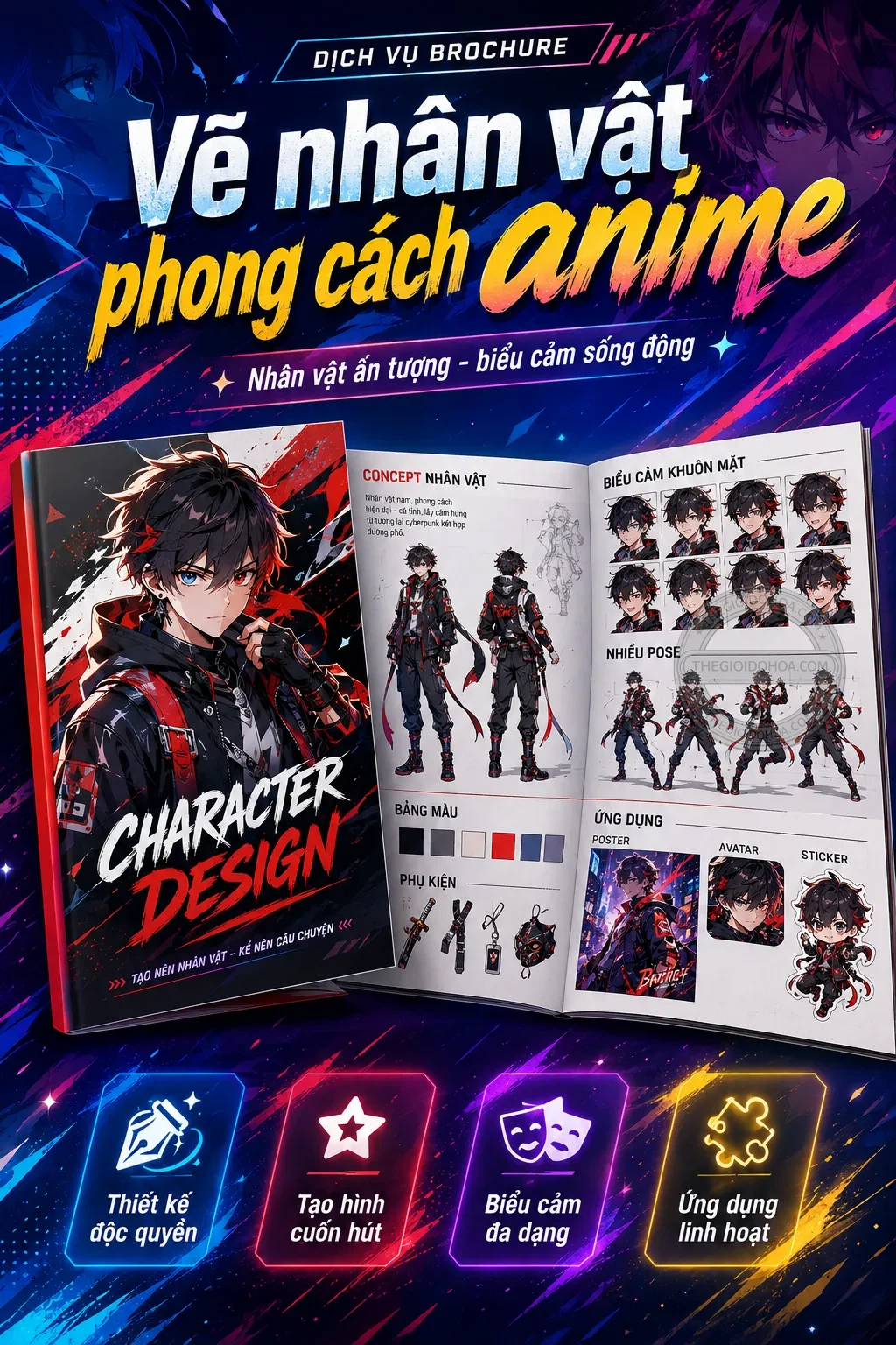 Vẽ nhãn vật phong cách anime