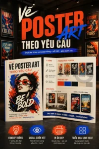 Vẽ poster art theo yêu cầu